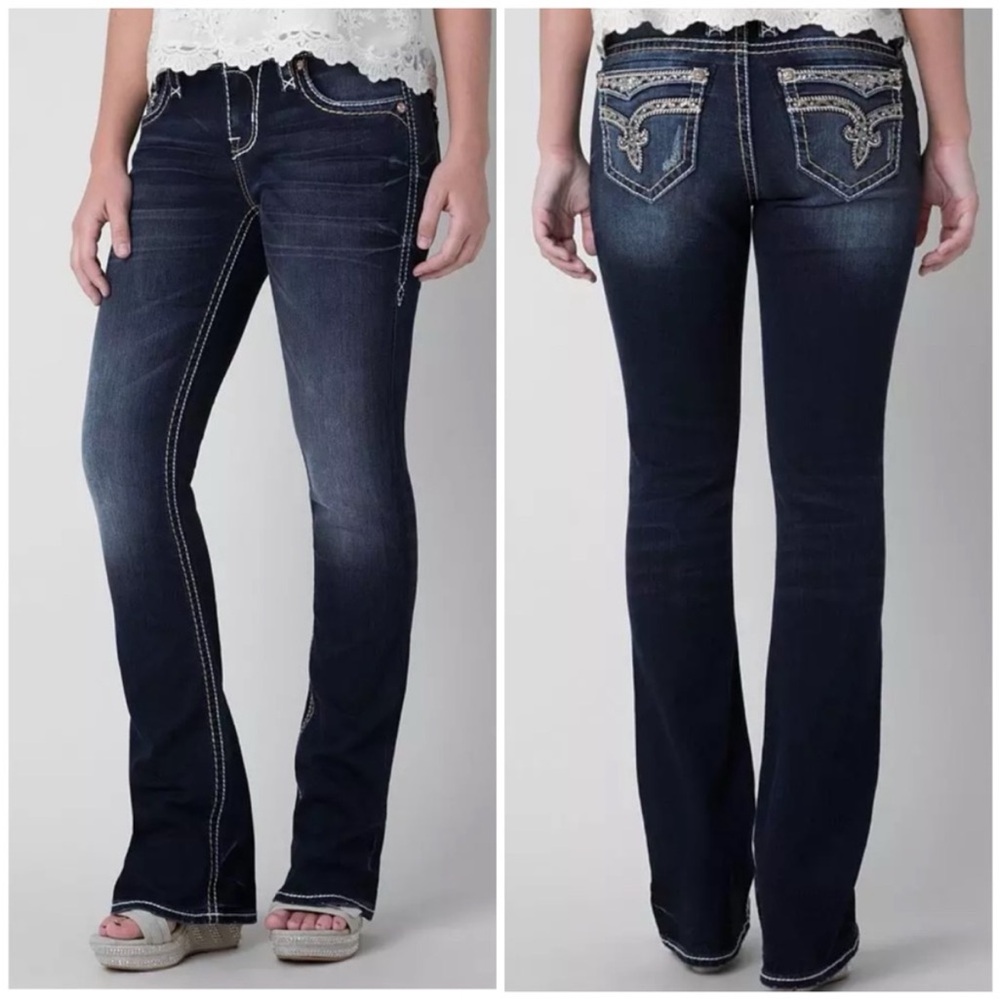 Rock Revival  Celine Dark Blue Boot Cut Jeans